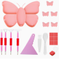 Preview: Diamond Painting Tablett Schmetterling mit Stiften
